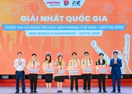 Six students crowned at MOS World Championship - Viettel 2025